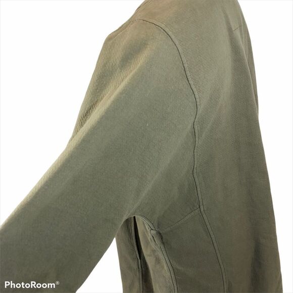 Madwell Olive Green Stitch Edge Duster Jacket Sm - Picture 4 of 10
